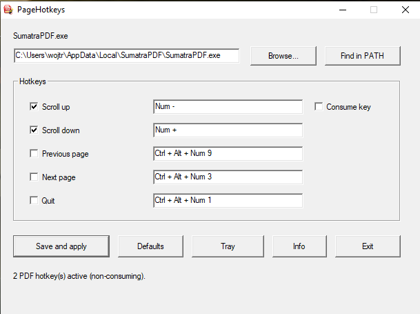 PageHotkeys for SumatraPDF