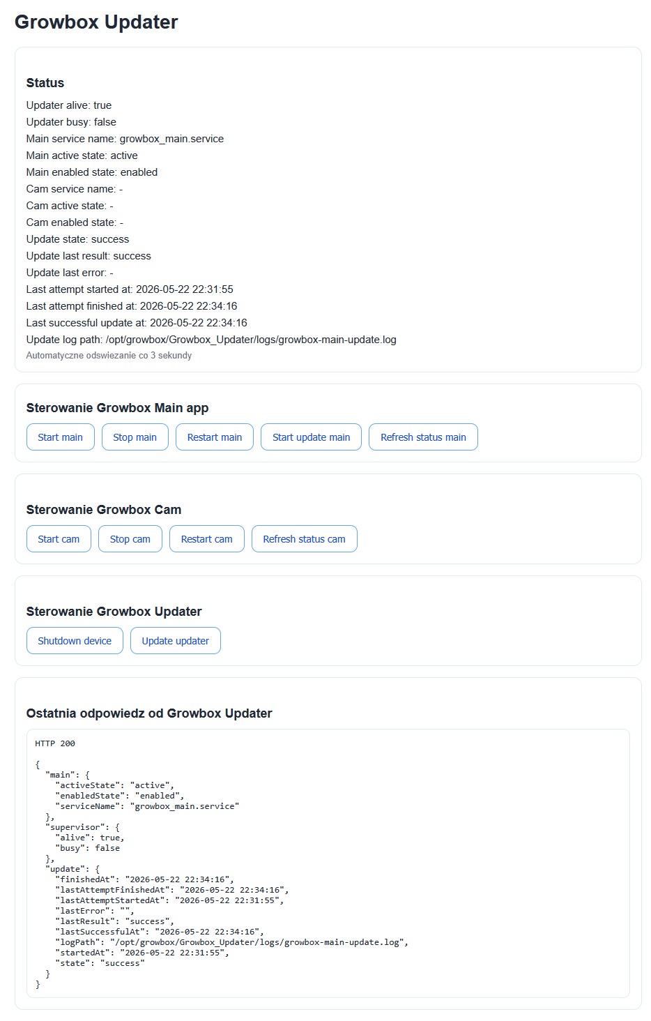 Growbox Updater - zdjęcie 1